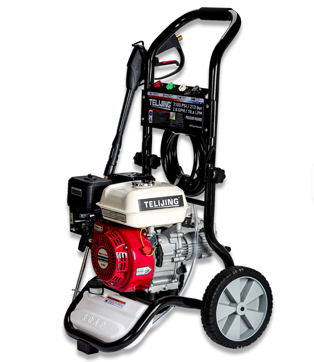 Professional pressure washing equipment